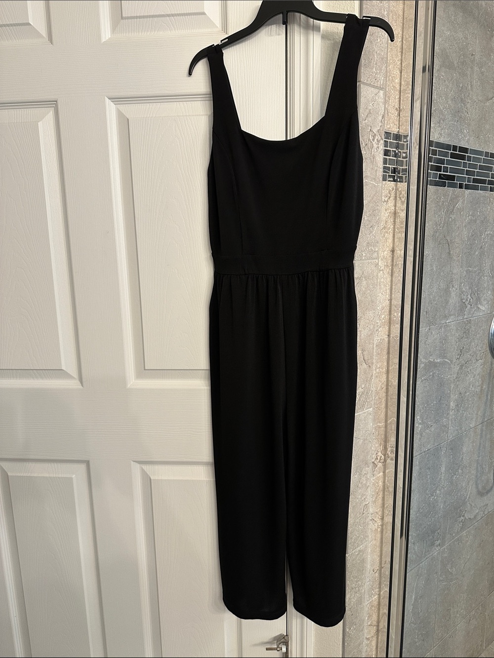 Sleeveless Black Wide-Leg Jumpsuit